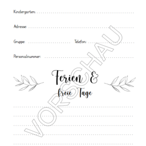 KiGa Planer A4 – spiralisiert